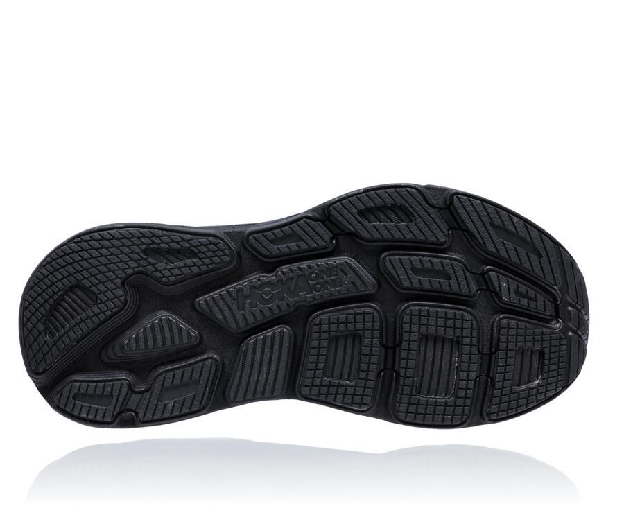 Hoka One One Mens Running Shoes - Bondi 6 - Black - GKBU02891